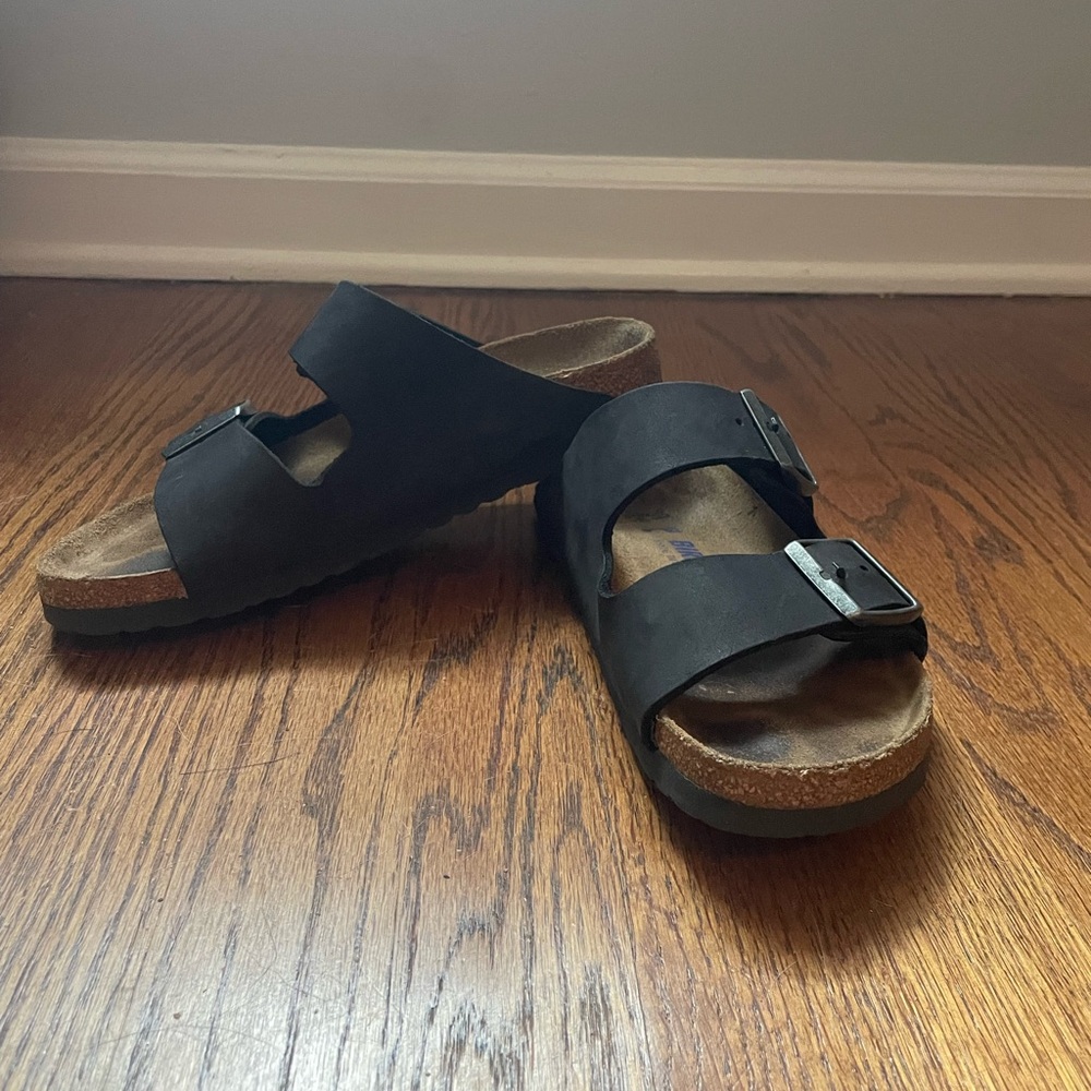 Birkenstock Arizona, black oiled leather, EU 37